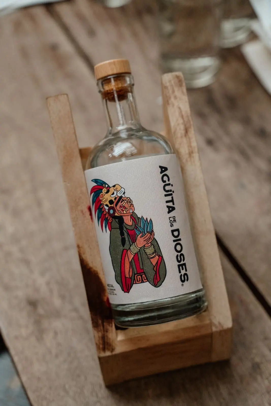 Detail of bottle labeling
